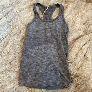 Lululemon gray swiftly tech racerback tank size 4